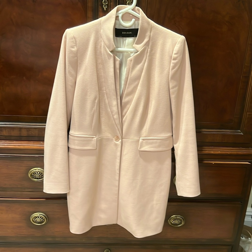 Zara light pink blazer. Size 10/12.
